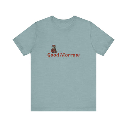 Hanseatic Art, Medieval Plague Doctor with Good Morrow Unisex Softstyle T-Shirt