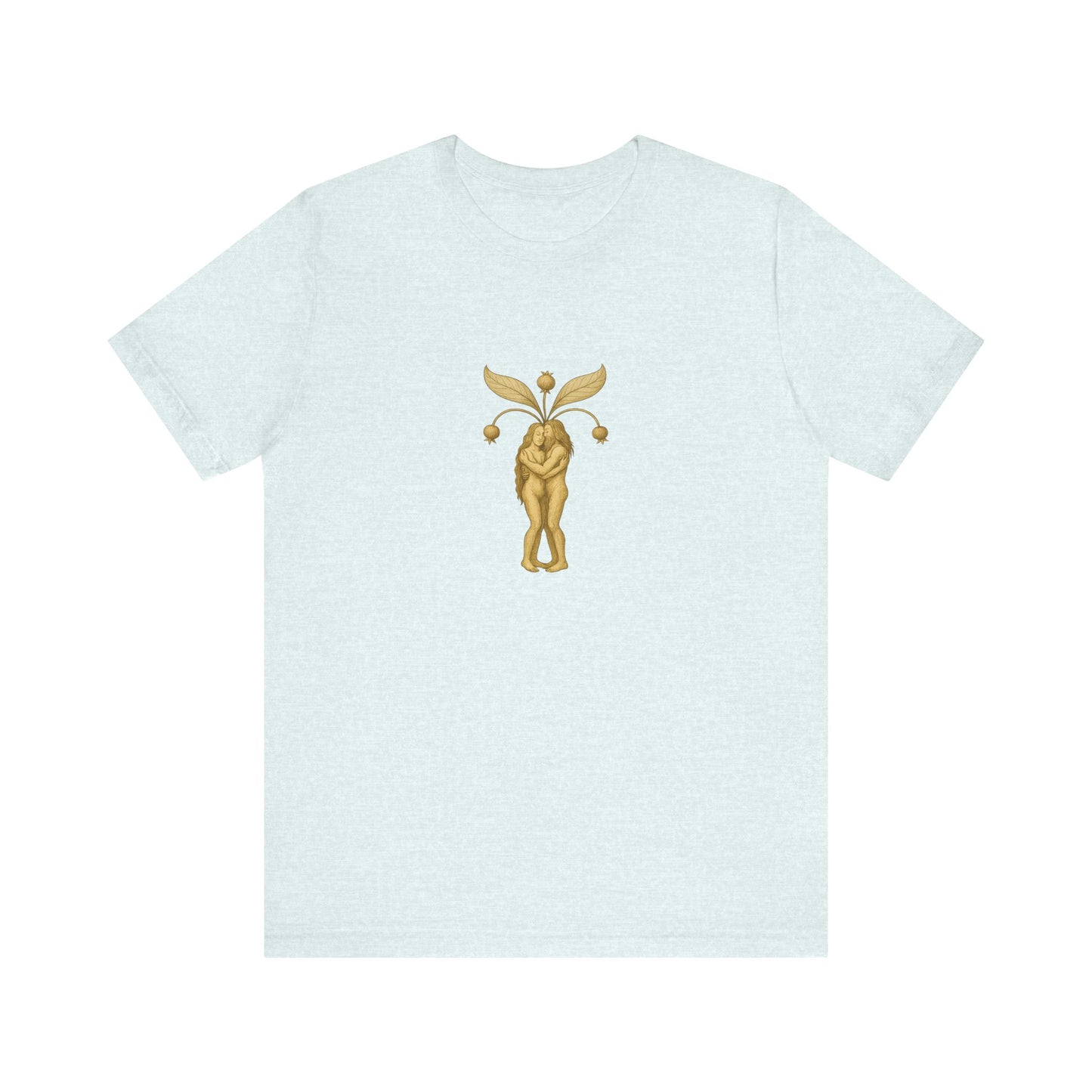 Big Mandrakes in Love, Mythical Root Romance Unisex Heavy Cotton Tee