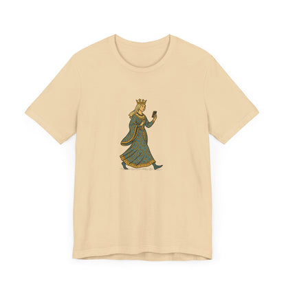 The Crowned Strutter – Medieval Couture on the Go - Unisex Heavy Cotton T-shirt