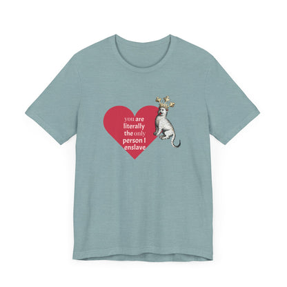Silly Medieval Cat with Crown, His Majesty's Favorite Slave Tee