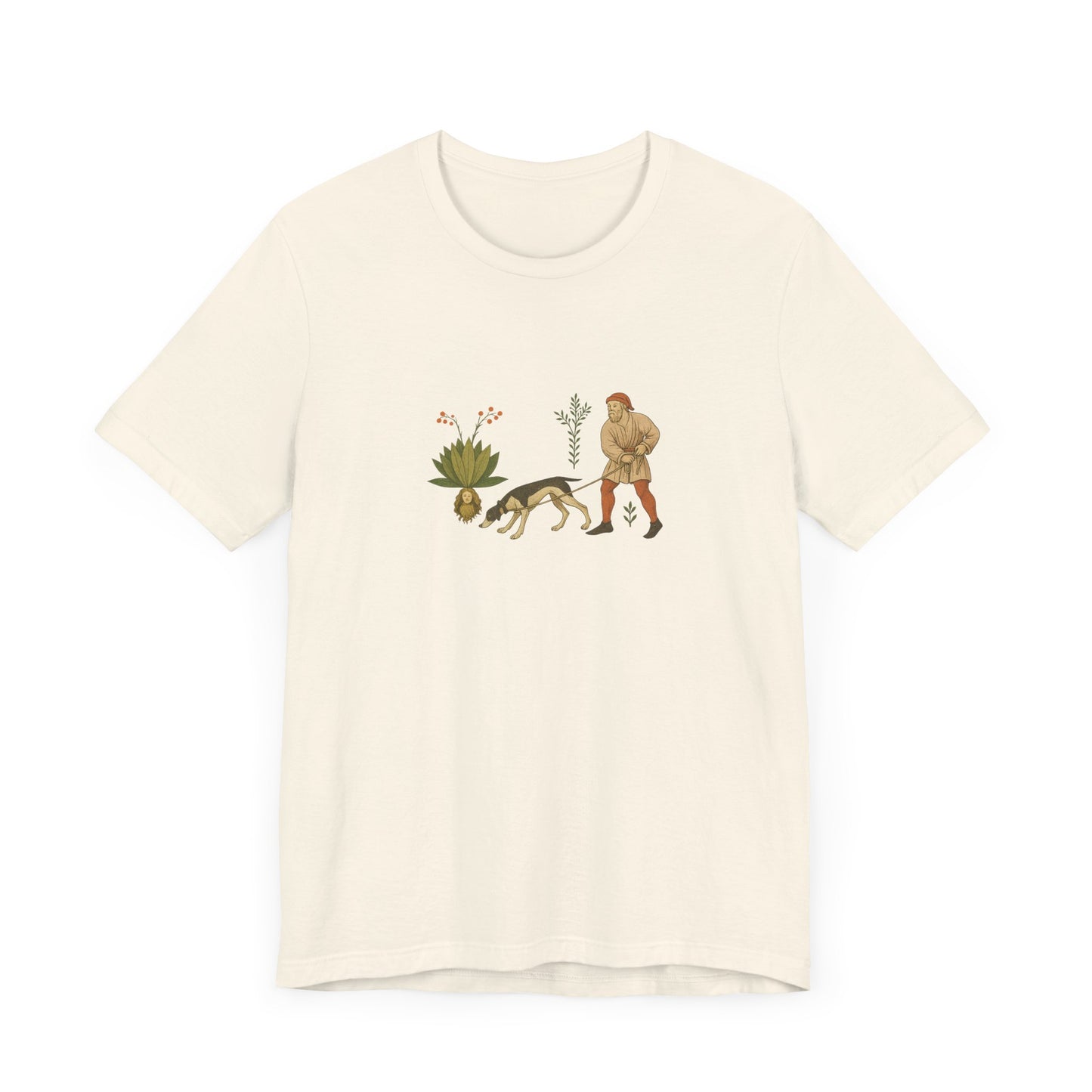 Good Medicine Dogge, Medieval Art Tacuinum Sanitatis Unisex Tee
