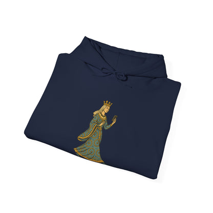 The Crowned Strutter – Medieval Couture on the Go - Cozy Unisex Hoodie