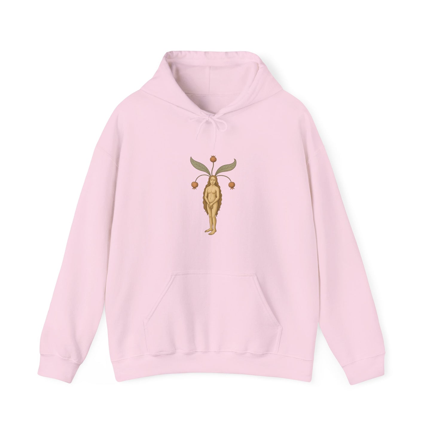 Mandragora Muse, Female Mandrake, Medieval Herb Lore Unisex Hoodie