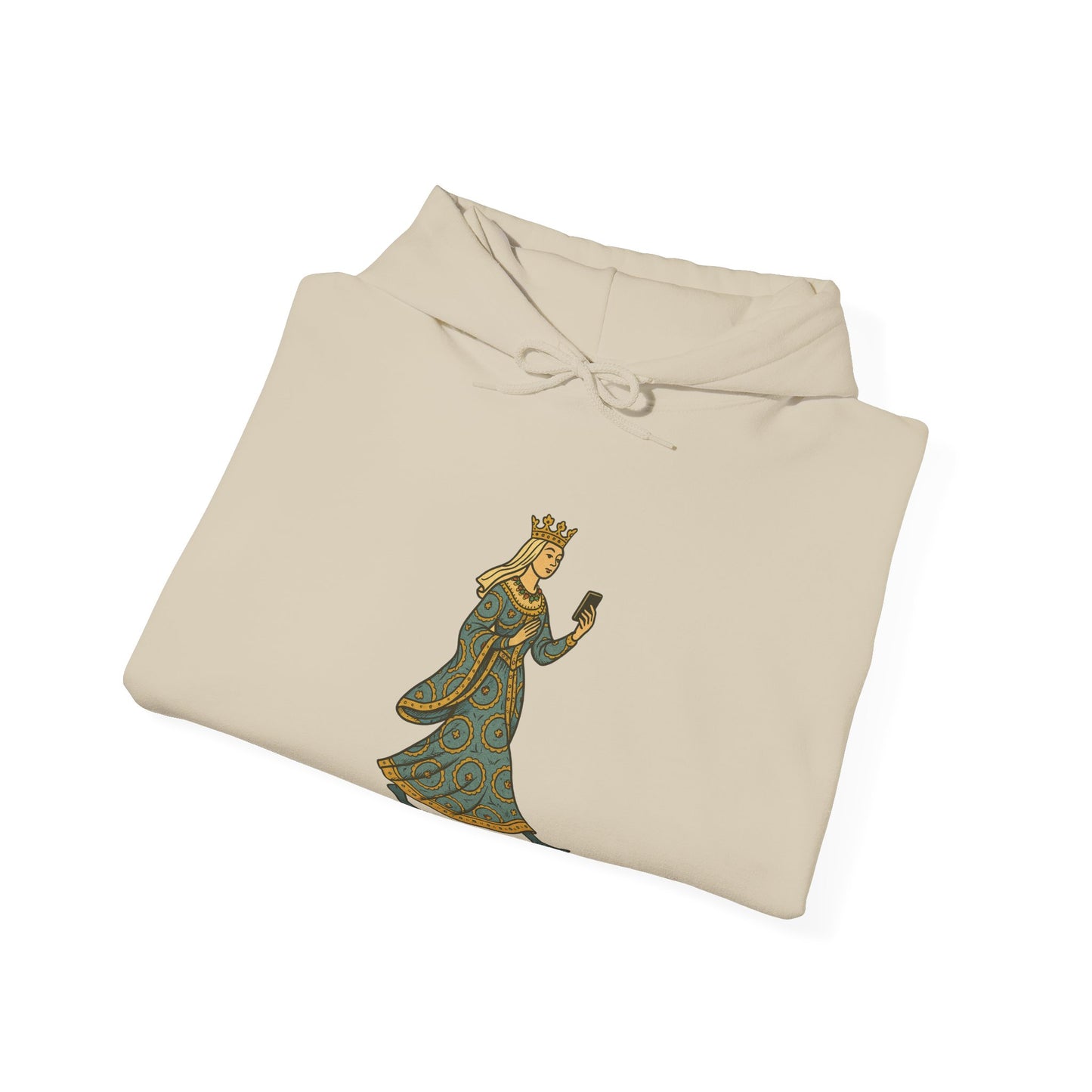 The Crowned Strutter – Medieval Couture on the Go - Cozy Unisex Hoodie