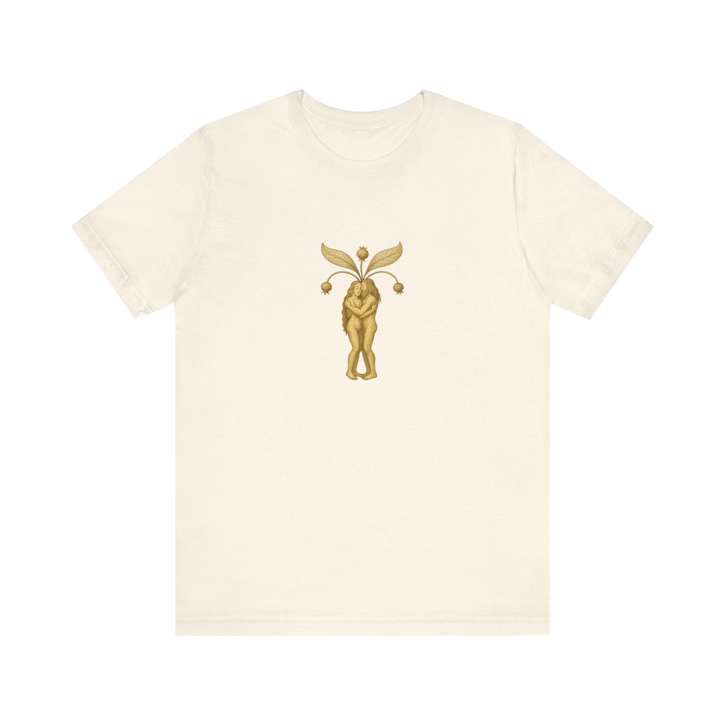 Big Mandrakes in Love, Mythical Root Romance Unisex Heavy Cotton Tee