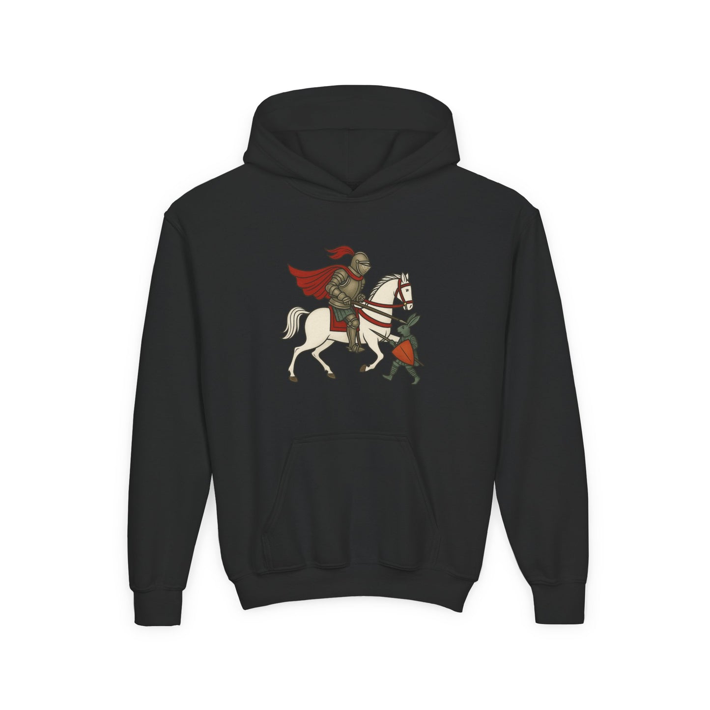 Knight & Hare - Medieval Humor - Kid's Hoodie