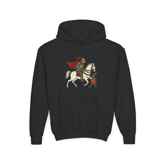 Knight & Hare - Medieval Humor - Kid's Hoodie