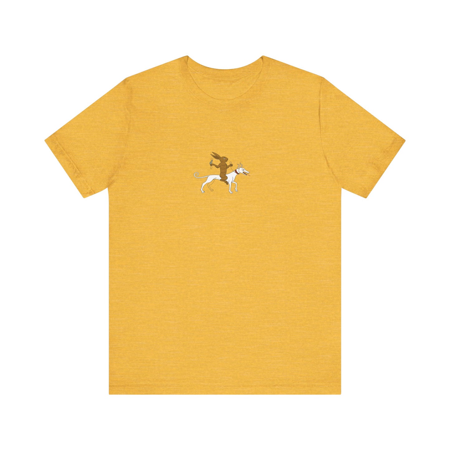 The Hare Riding a Hound, Pontifical of Guillaume Durand, Avignon, before 1390 Tee