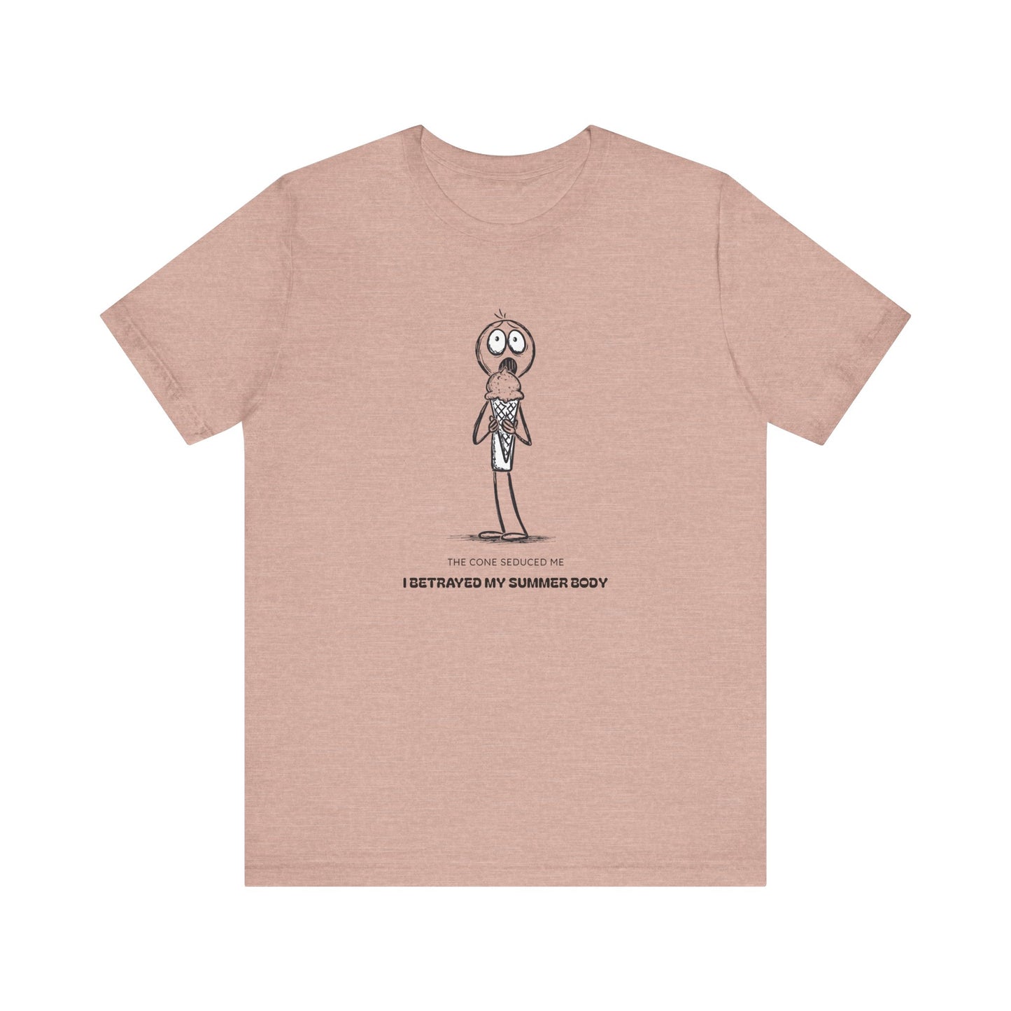 The Ice Cream Lover with Text T-shirt
