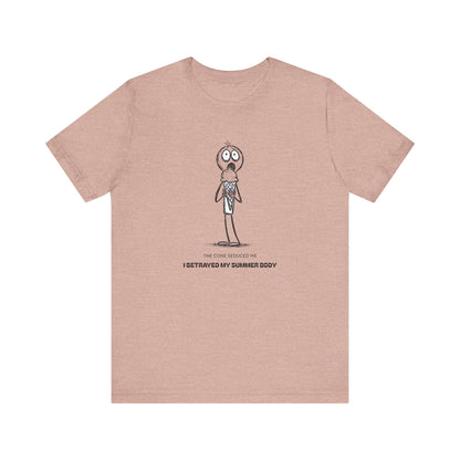 The Ice Cream Lover with Text T-shirt