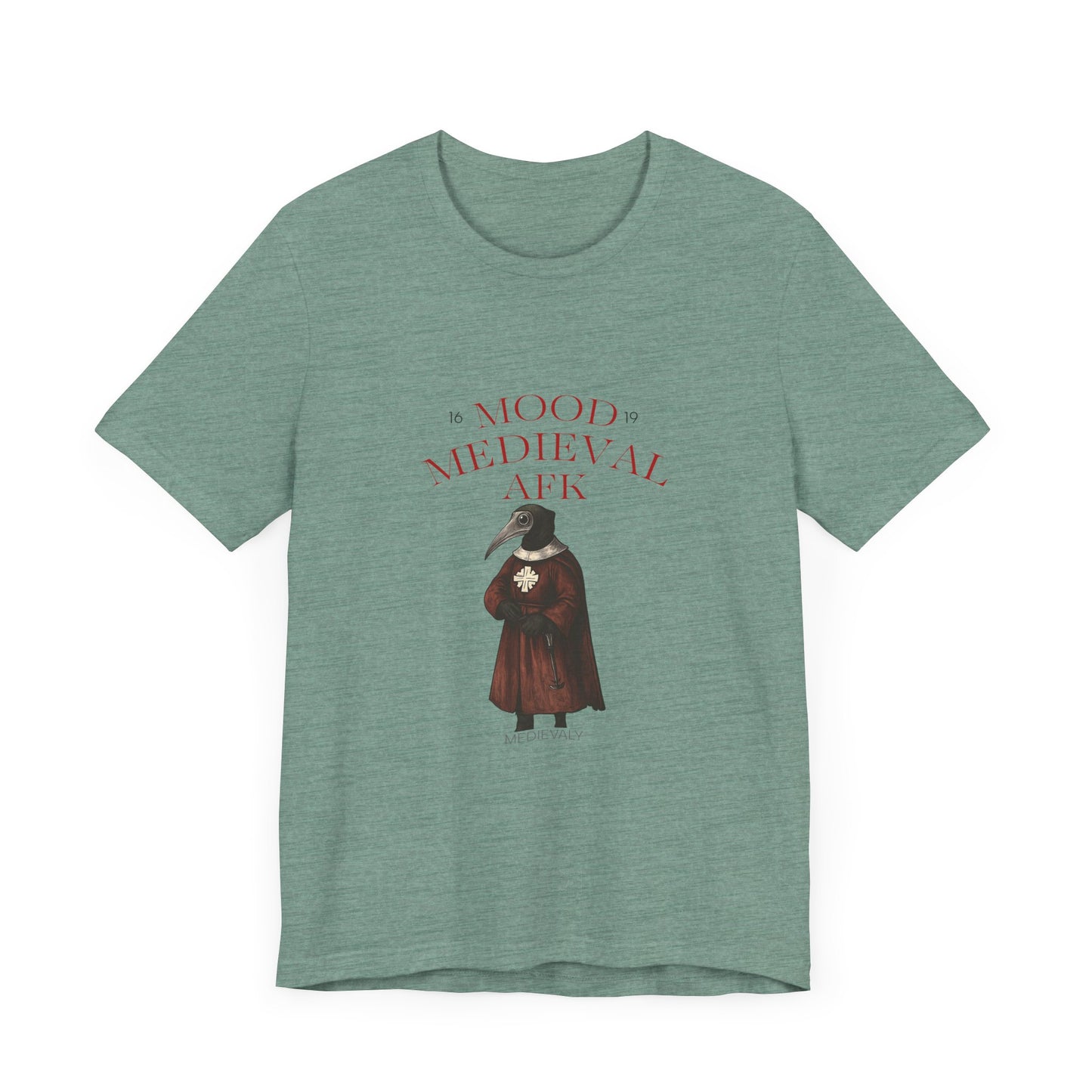 Hanseatic Art, Medieval Plague Doctor MOOD MEDIEVAL AFK Unisex Softstyle Tee