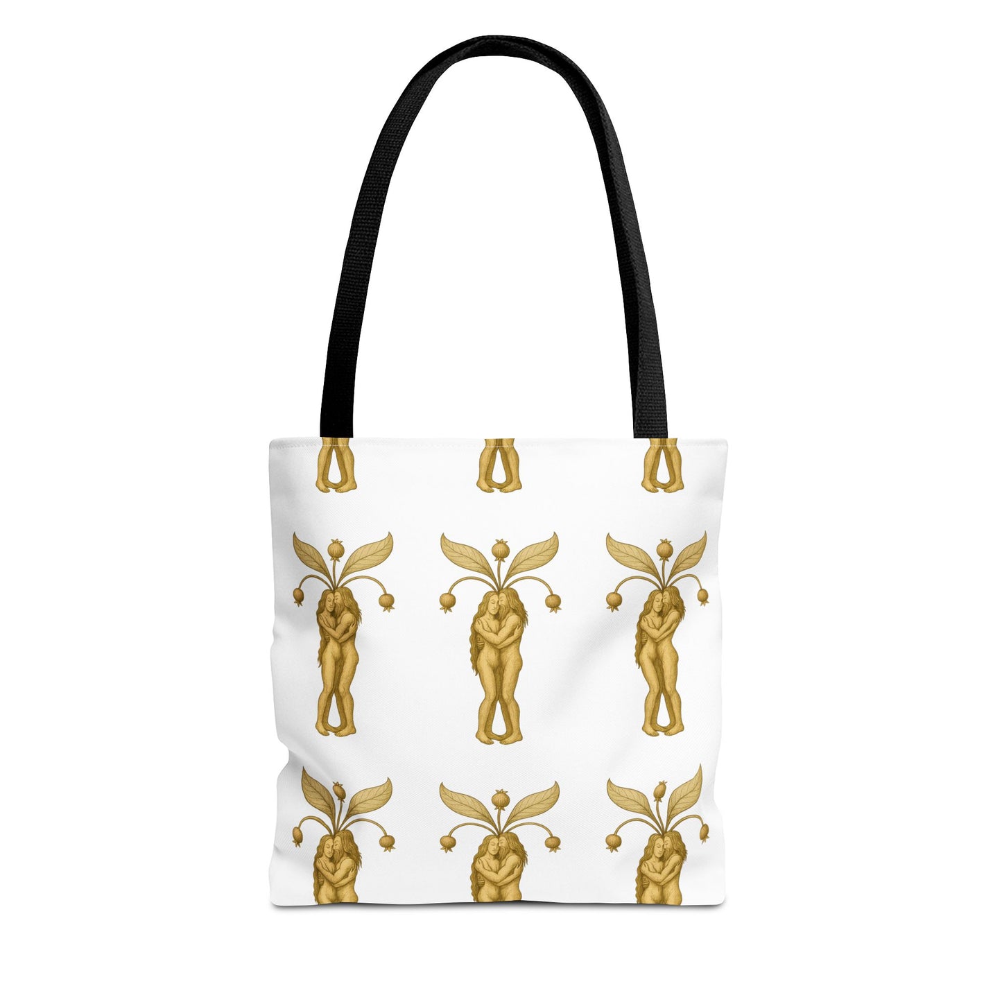 Mandrakes in Love, Mythical Root Romance Tote Bag