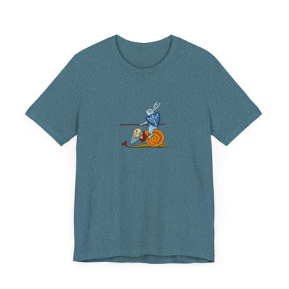 Bunny Snail Rider After MS Yates Thompson 8 F 294, Remastered Marginalia Manuscript Art Tee