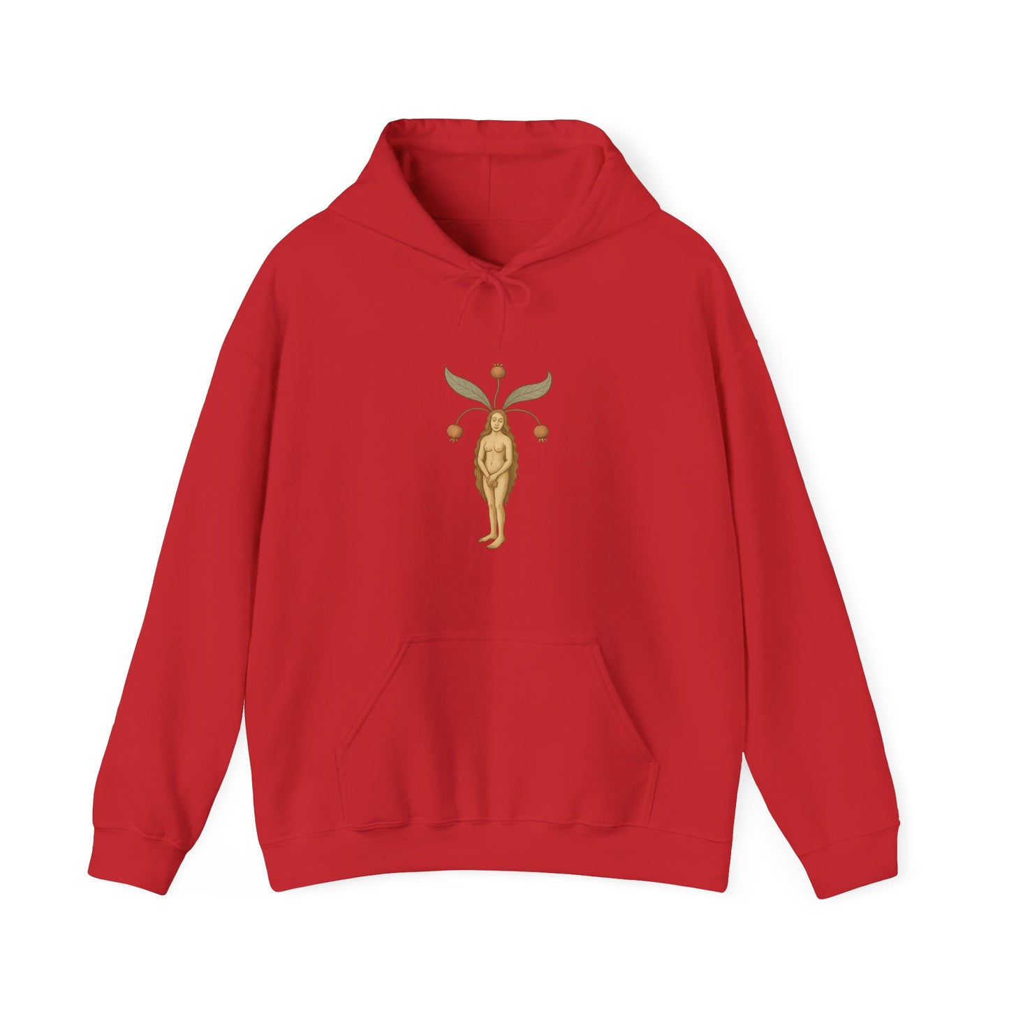 Mandragora Muse, Female Mandrake, Medieval Herb Lore Unisex Hoodie