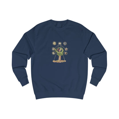 Alchemical Dragon and Two-Headed Bird, Holy Gold Alchemist Sweatshirt,