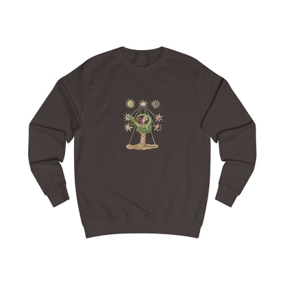 Alchemical Dragon and Two-Headed Bird, Holy Gold Alchemist Sweatshirt,