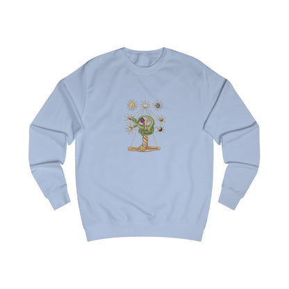 Alchemical Dragon and Two-Headed Bird, Holy Gold Alchemist Sweatshirt,