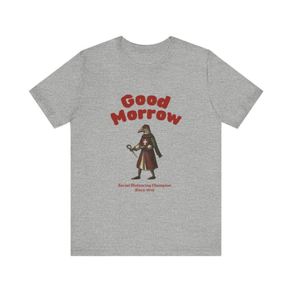 Hanseatic Art, Medieval Plague Doctor with Good Morrow 1619 Tee