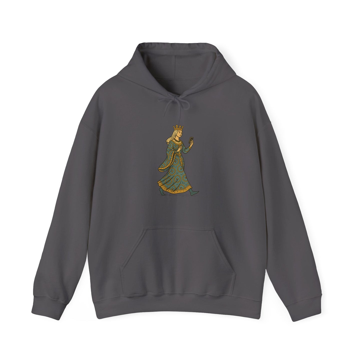 The Crowned Strutter – Medieval Couture on the Go - Cozy Unisex Hoodie