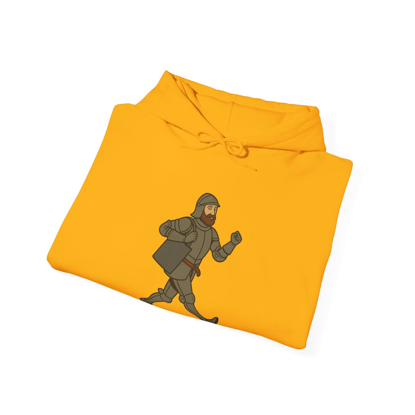 Knight on the Go - Medieval Humor - Playful Adventure Hoodie