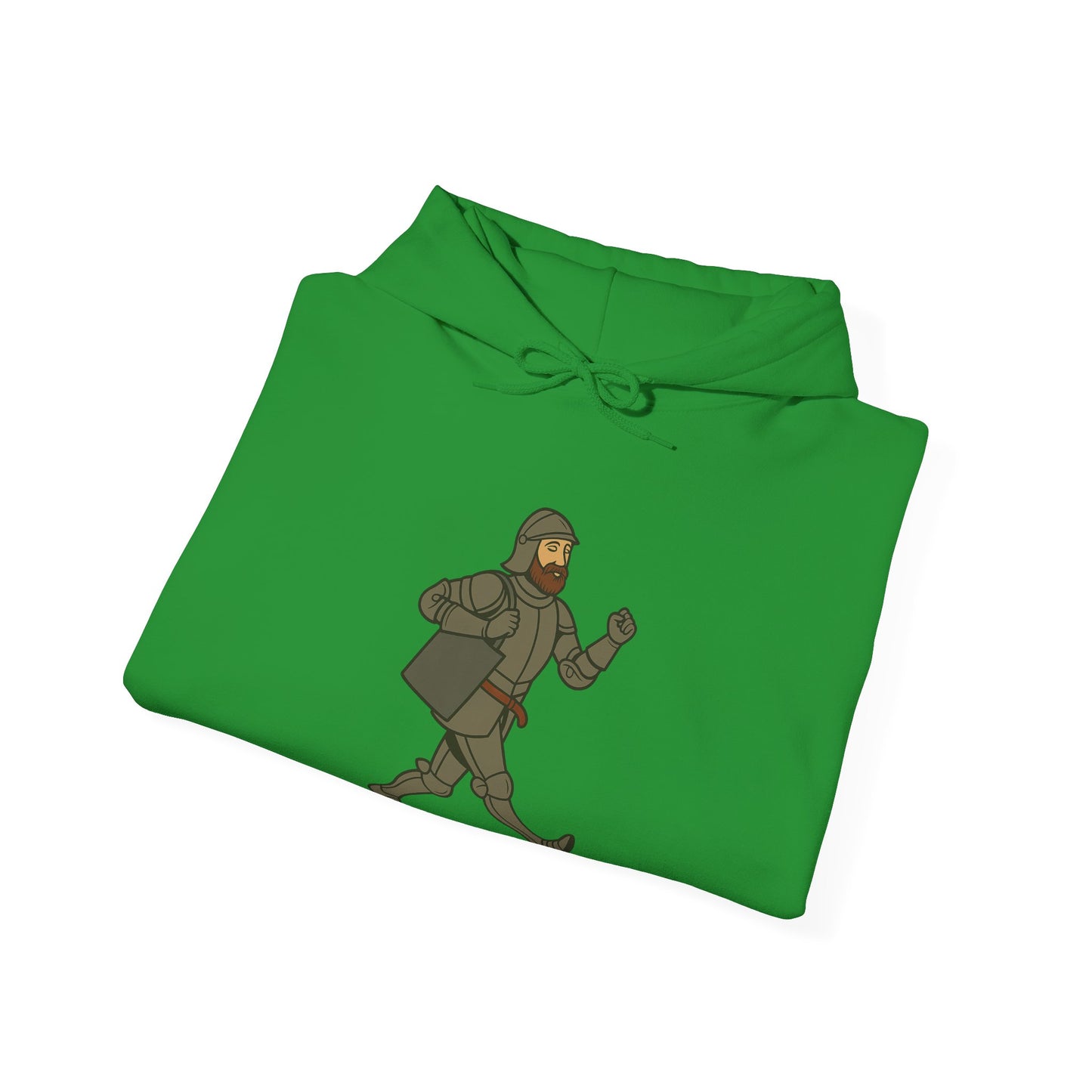 Knight on the Go - Medieval Humor - Playful Adventure Hoodie