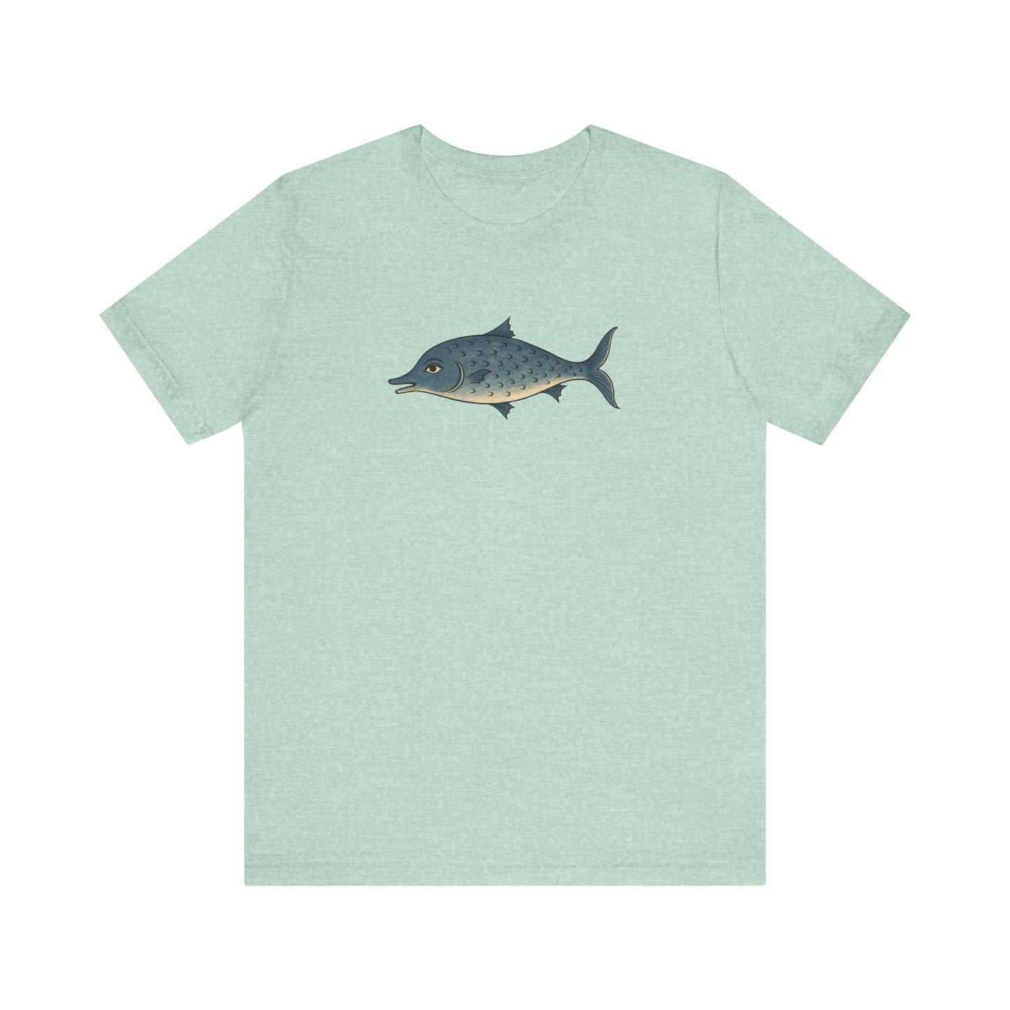 The Smiling Medieval Fish Art T-shirt