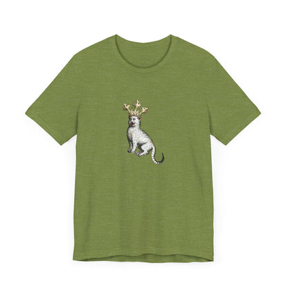 Silly Medieval Cat with Crown – 15th Century Heraldic Art Tee