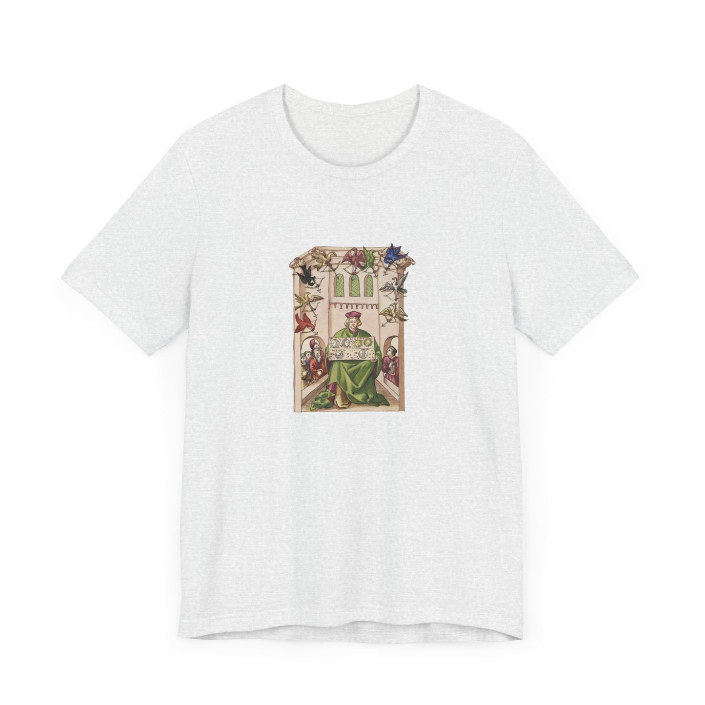 The Master of the Birds, Alchemical Cosmology from Cod. Pal. Lat. 1885 Tee