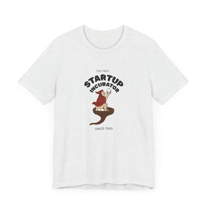 The Eggman Monk, The First Startup Incubator, Medieval Marginalia T-shirt
