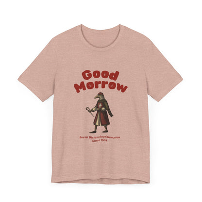 Hanseatic Art, Medieval Plague Doctor with Good Morrow 1619 Tee