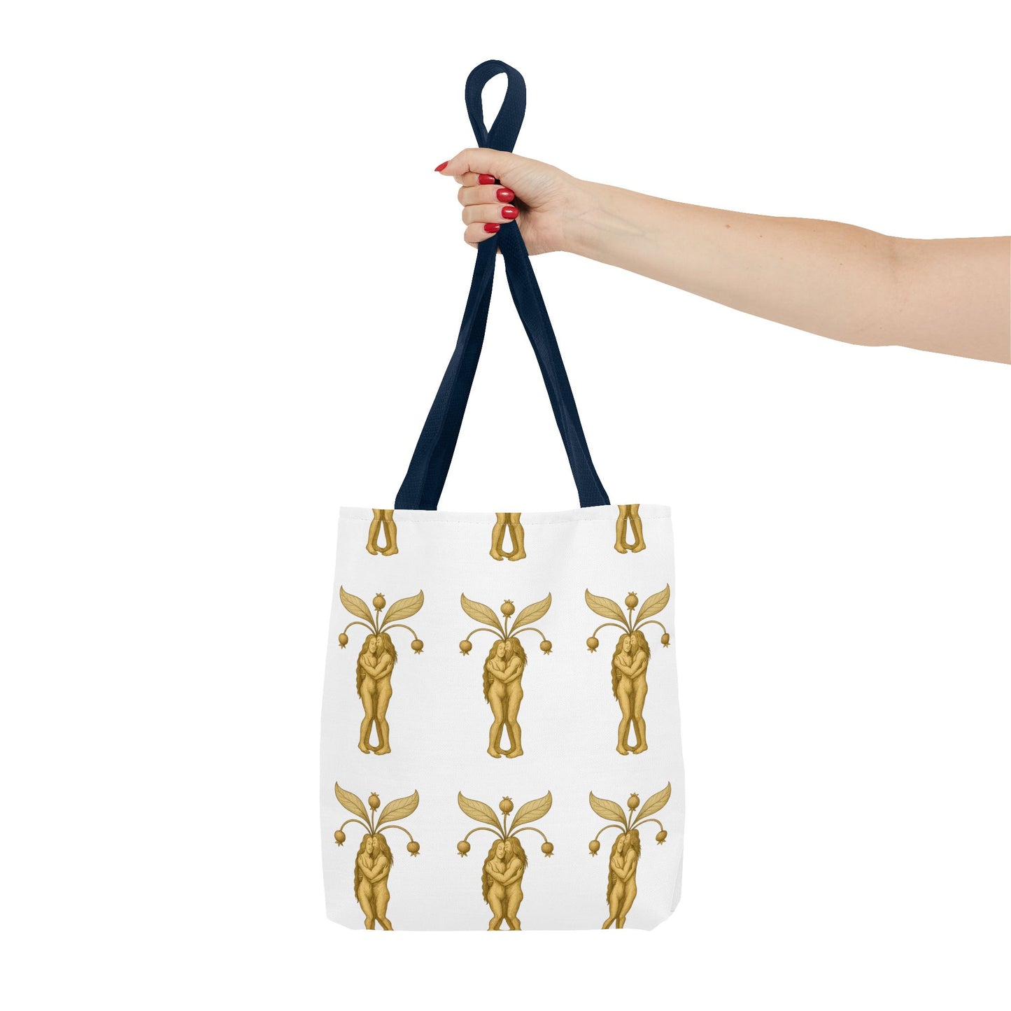 Mandrakes in Love, Mythical Root Romance Tote Bag