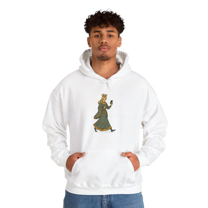 The Crowned Strutter – Medieval Couture on the Go - Cozy Unisex Hoodie