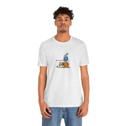 Bunny Snail Rider After MS Yates Thompson 8 F 294, Remastered Marginalia Manuscript Art Tee