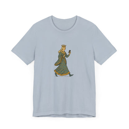 The Crowned Strutter – Medieval Couture on the Go - Unisex Heavy Cotton T-shirt