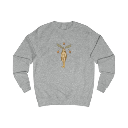 Big Mandragora Muse, Female Mandrake, Medieval Herb Lore Unisex Sweatshirt