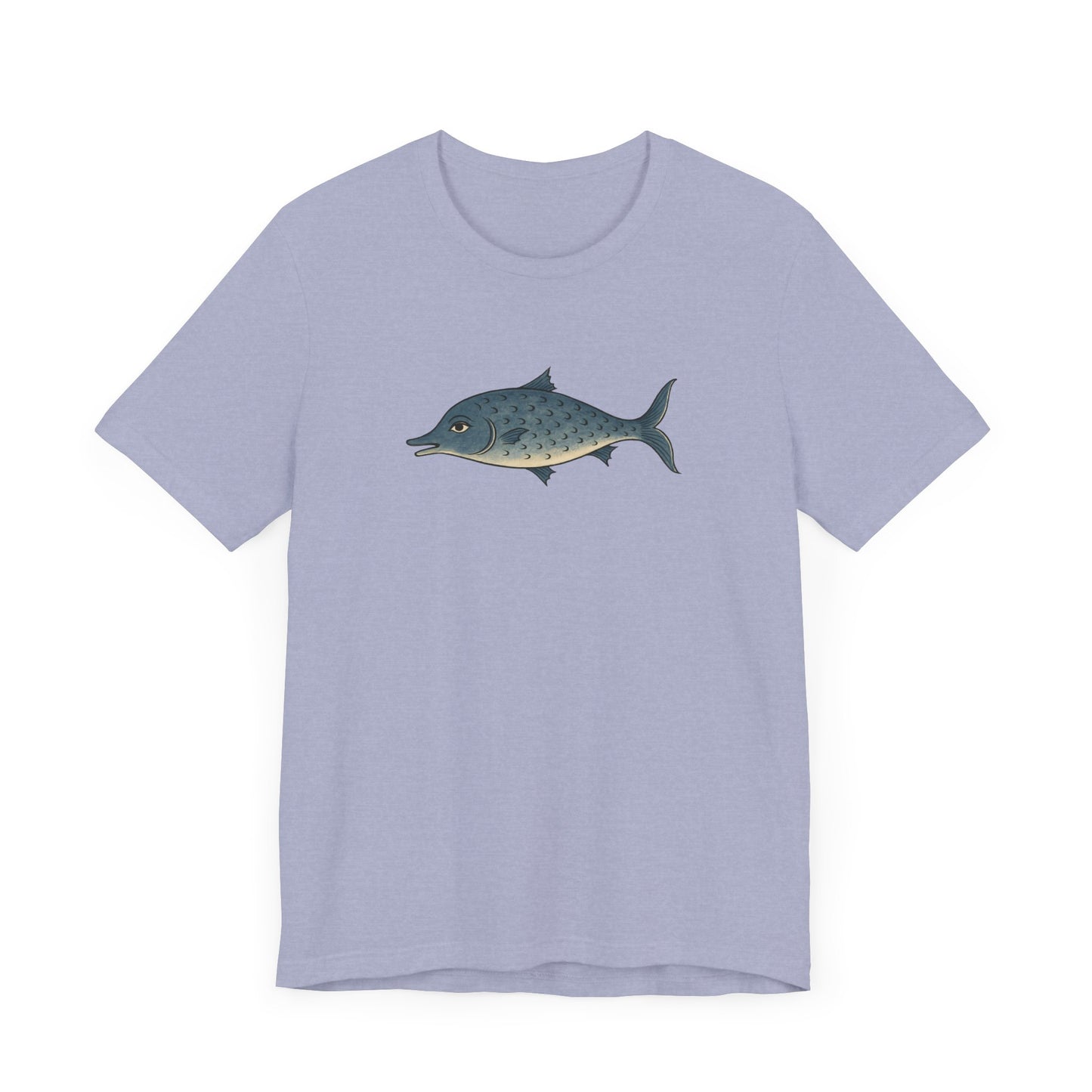 The Smiling Medieval Fish Art T-shirt