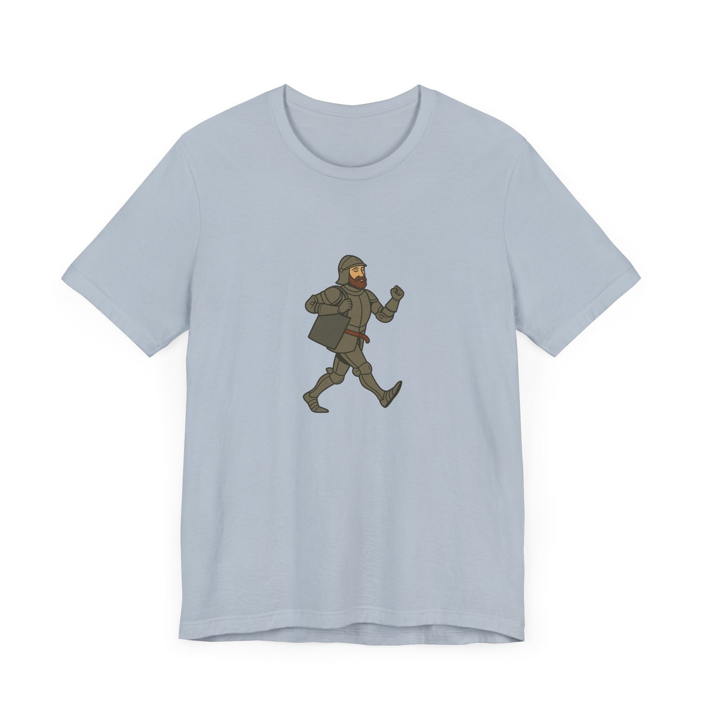 Knight on the Go - Medieval Humor - Urban Chivalry Unisex Heavy Cotton T-shirt