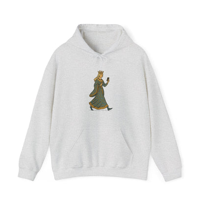 The Crowned Strutter – Medieval Couture on the Go - Cozy Unisex Hoodie