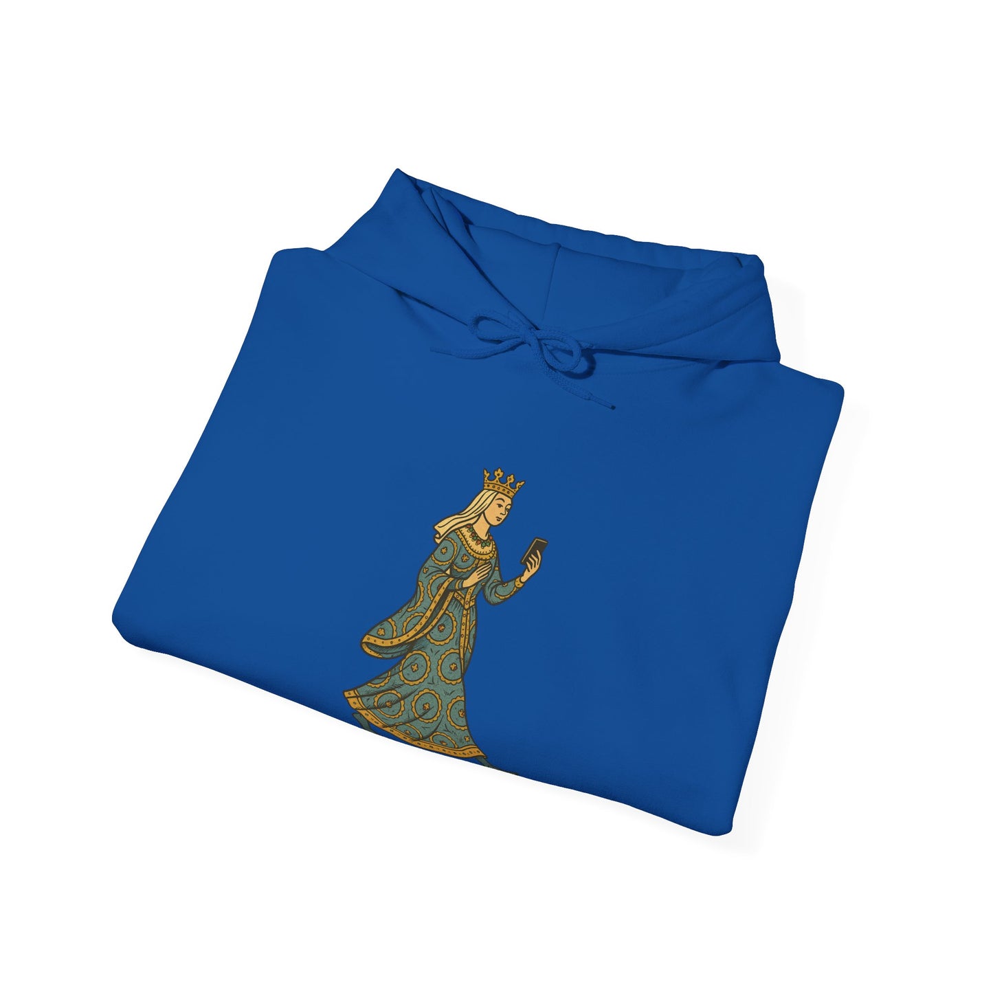 The Crowned Strutter – Medieval Couture on the Go - Cozy Unisex Hoodie