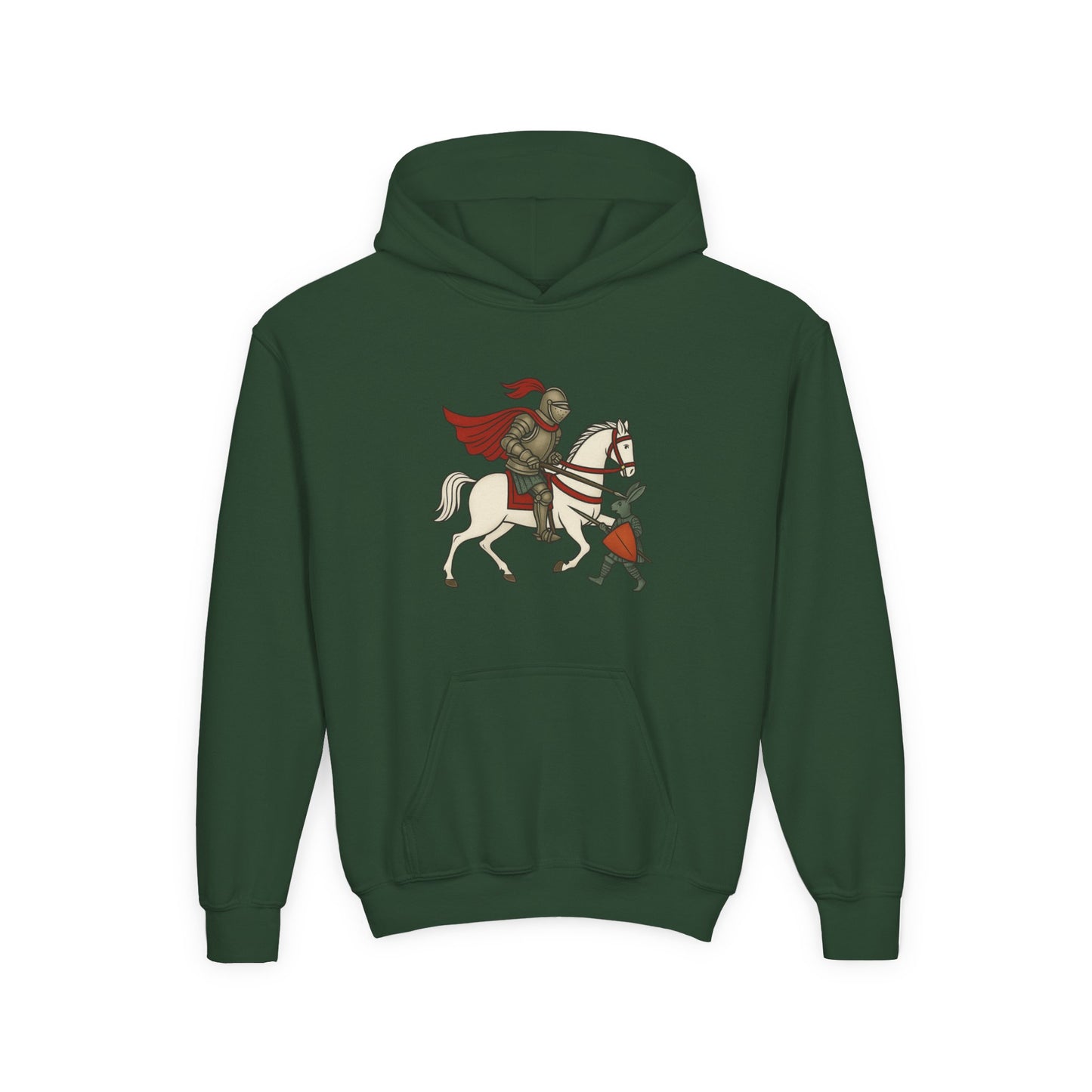 Knight & Hare - Medieval Humor - Kid's Hoodie