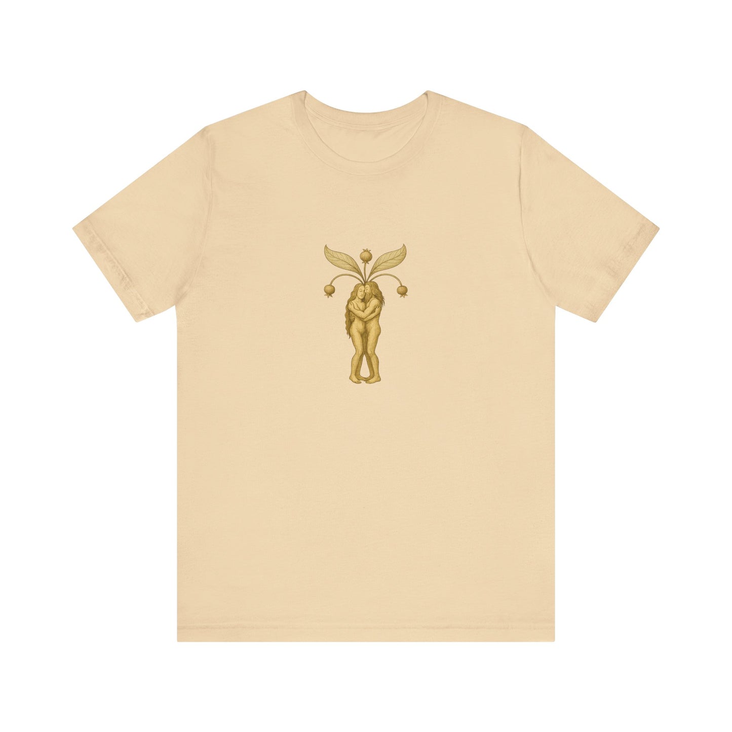 Big Mandrakes in Love, Mythical Root Romance Unisex Heavy Cotton Tee