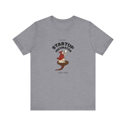 The Eggman Monk, The First Startup Incubator, Medieval Marginalia T-shirt