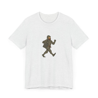 Knight on the Go - Medieval Humor - Urban Chivalry Unisex Heavy Cotton T-shirt