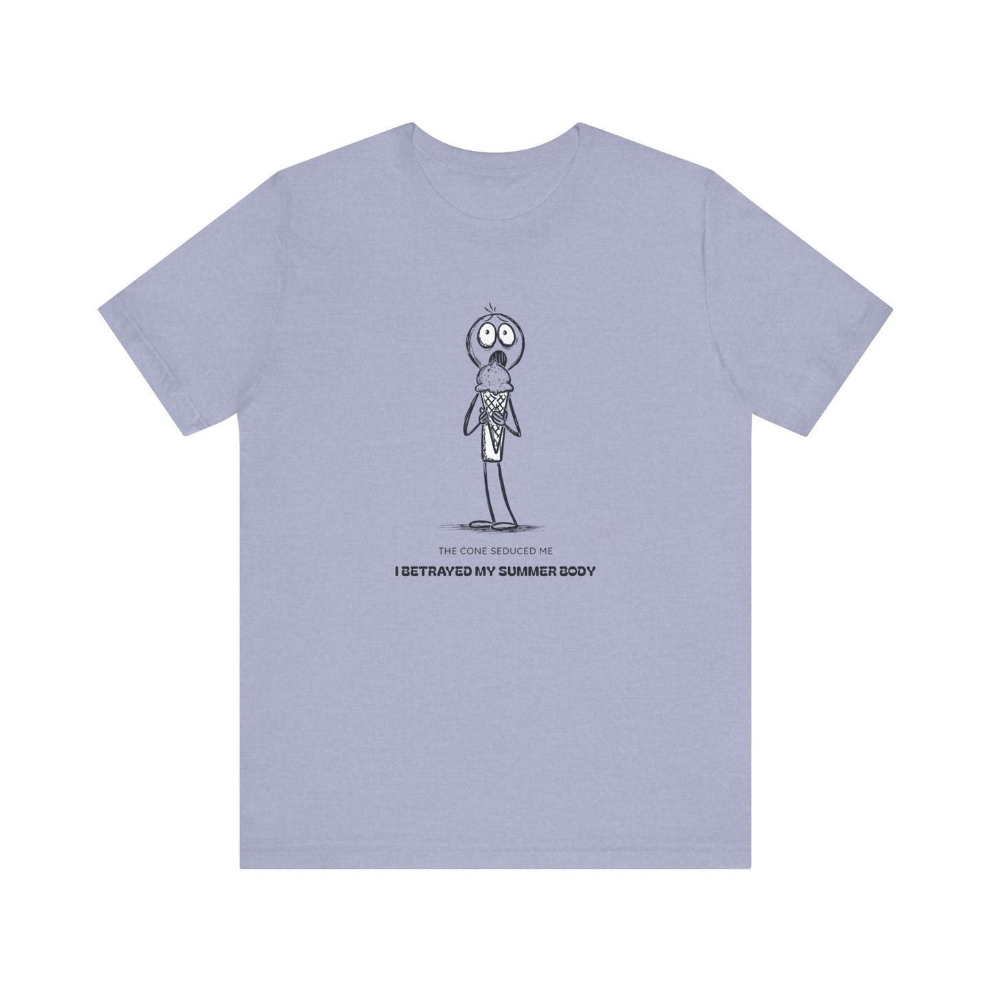 The Ice Cream Lover with Text T-shirt