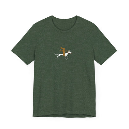 The Hare Riding a Hound, Pontifical of Guillaume Durand, Avignon, before 1390 Tee