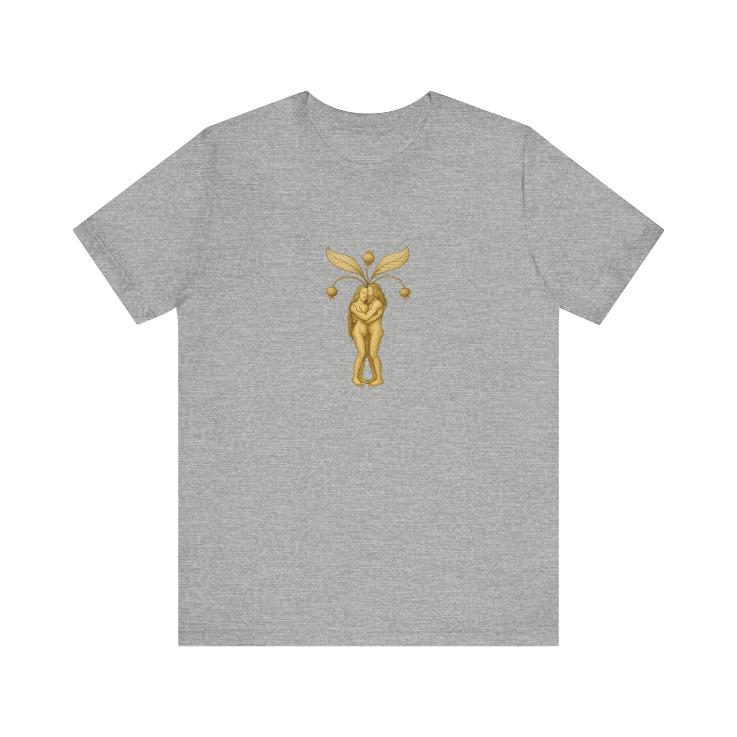 Big Mandrakes in Love, Mythical Root Romance Unisex Heavy Cotton Tee