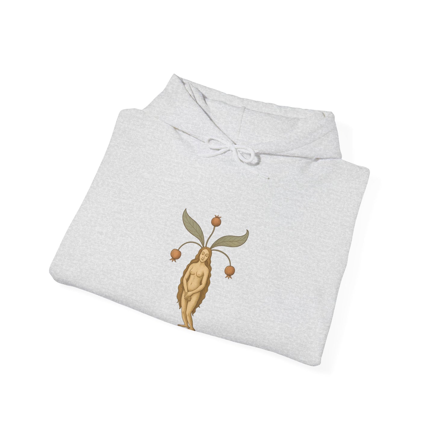 Mandragora Muse, Female Mandrake, Medieval Herb Lore Unisex Hoodie