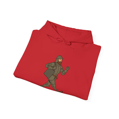 Knight on the Go - Medieval Humor - Playful Adventure Hoodie