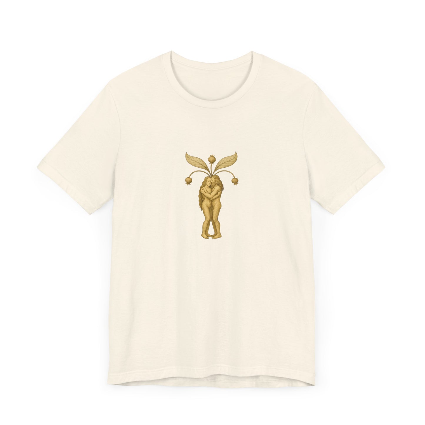 Big Mandrakes in Love, Mythical Root Romance Unisex Heavy Cotton Tee