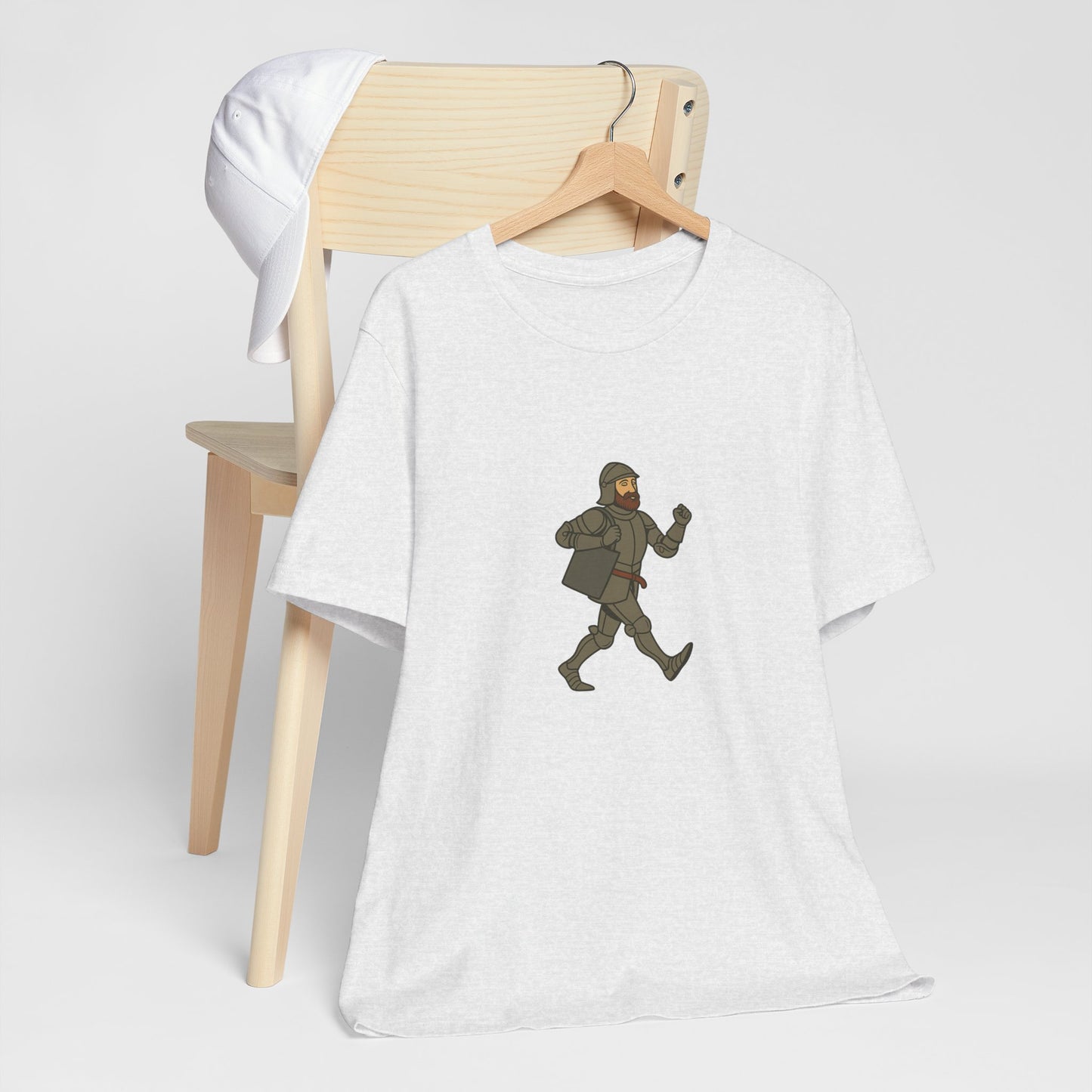Knight on the Go - Medieval Humor - Urban Chivalry Unisex Heavy Cotton Women T-shirt